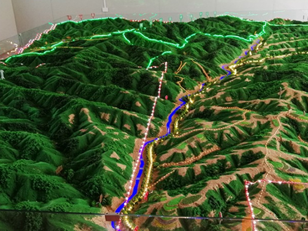 地形沙盤制作，高精度軍事地形沙盤模型定制